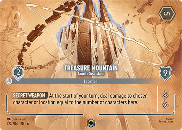 Treasure Mountain - Azurite Sea Island (Enchanted) (222/204) [Azurite Sea] | Jack's On Queen