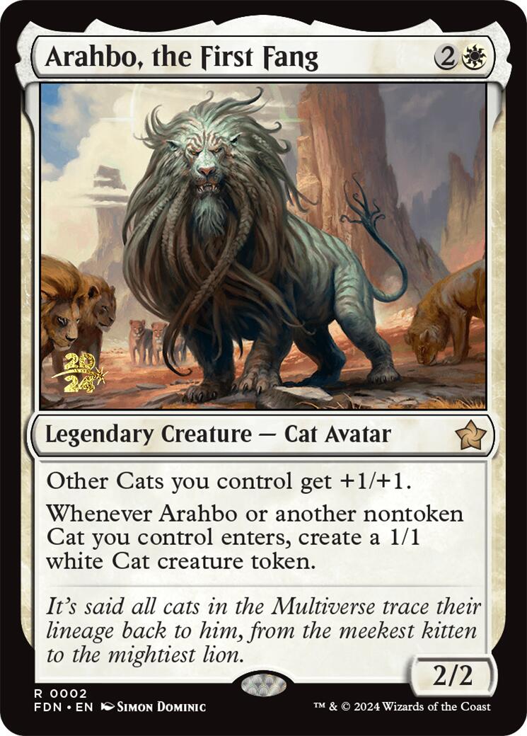 Arahbo, the First Fang [Foundations Prerelease Promos] | Jack's On Queen