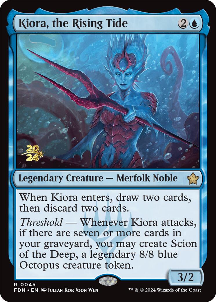 Kiora, the Rising Tide [Foundations Prerelease Promos] | Jack's On Queen