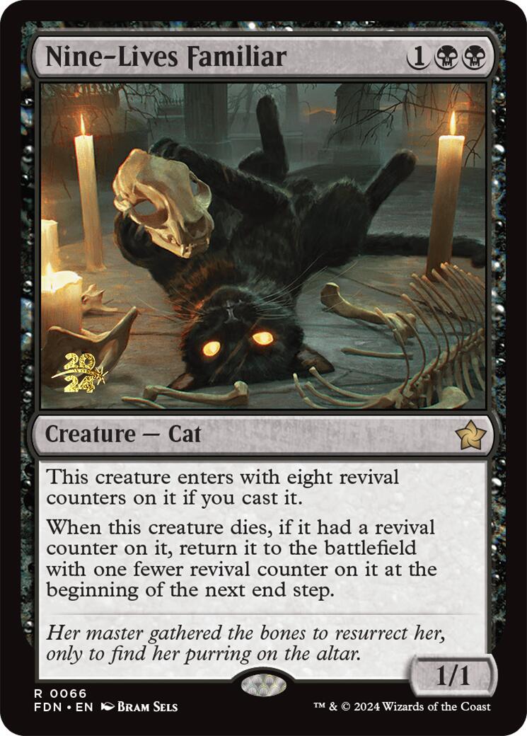 Nine-Lives Familiar [Foundations Prerelease Promos] | Jack's On Queen