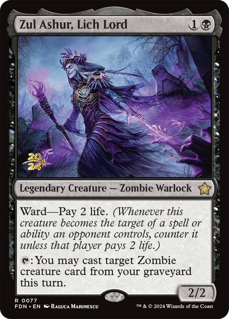 Zul Ashur, Lich Lord [Foundations Prerelease Promos] | Jack's On Queen