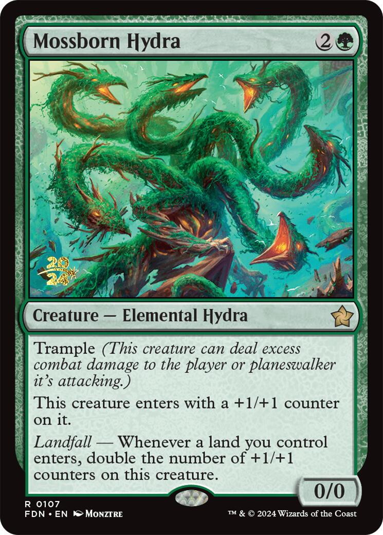 Mossborn Hydra [Foundations Prerelease Promos] | Jack's On Queen