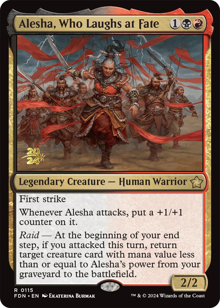 Alesha, Who Laughs at Fate [Foundations Prerelease Promos] | Jack's On Queen