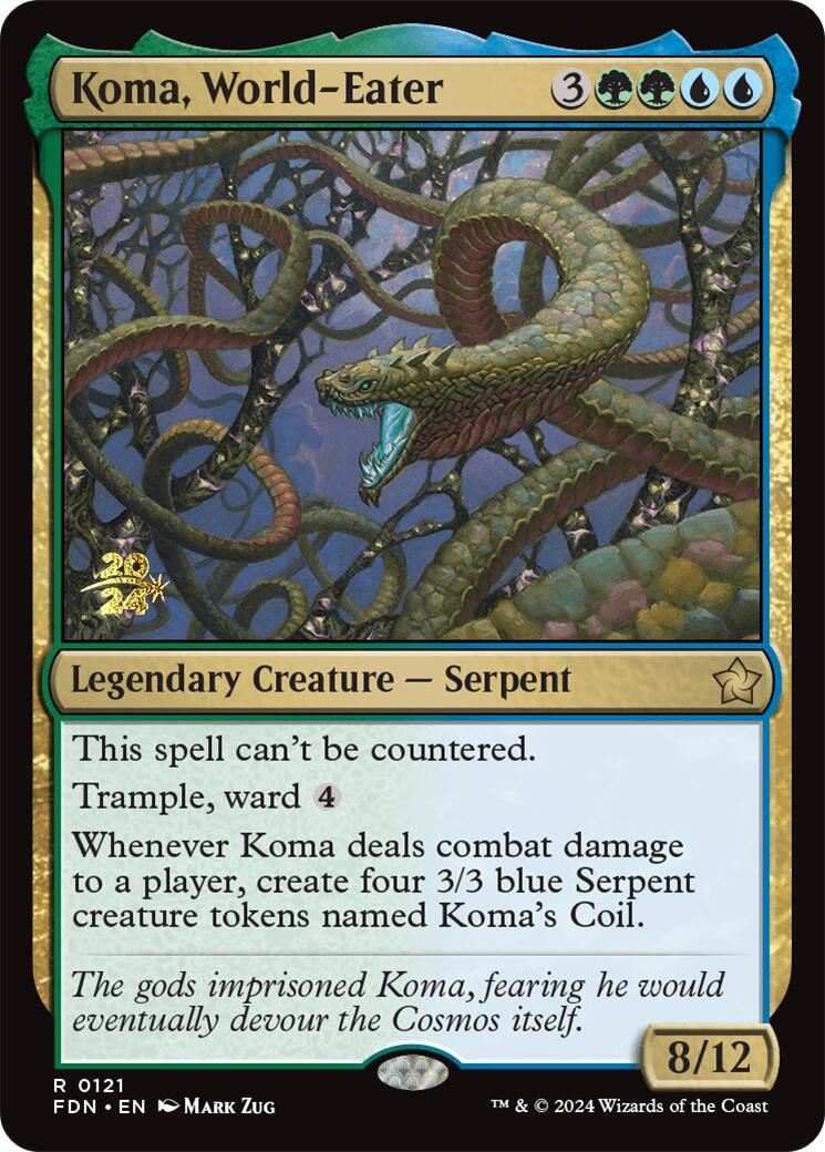 Koma, World-Eater [Foundations Prerelease Promos] | Jack's On Queen