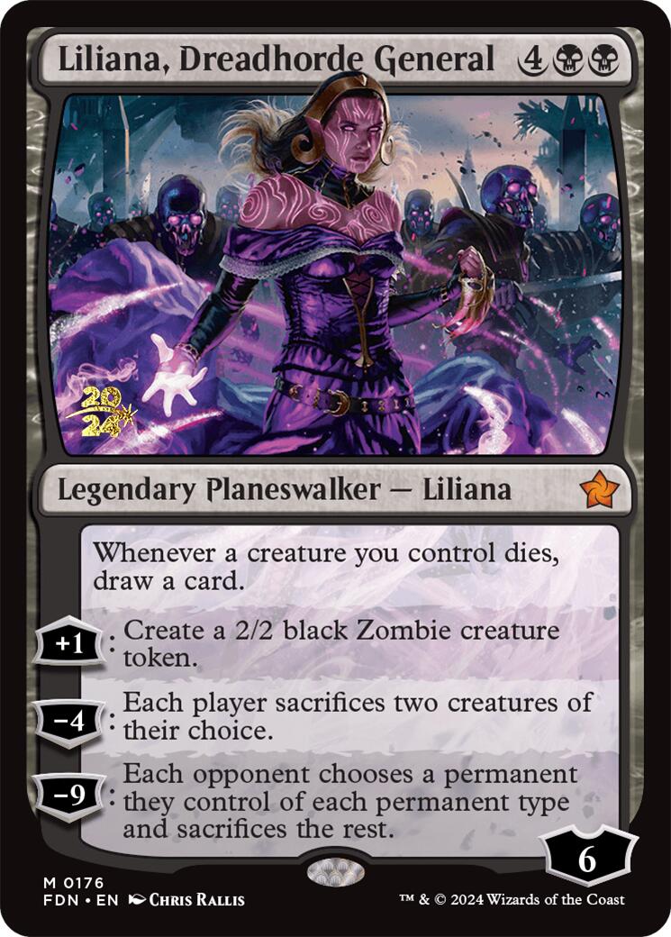 Liliana, Dreadhorde General [Foundations Prerelease Promos] | Jack's On Queen