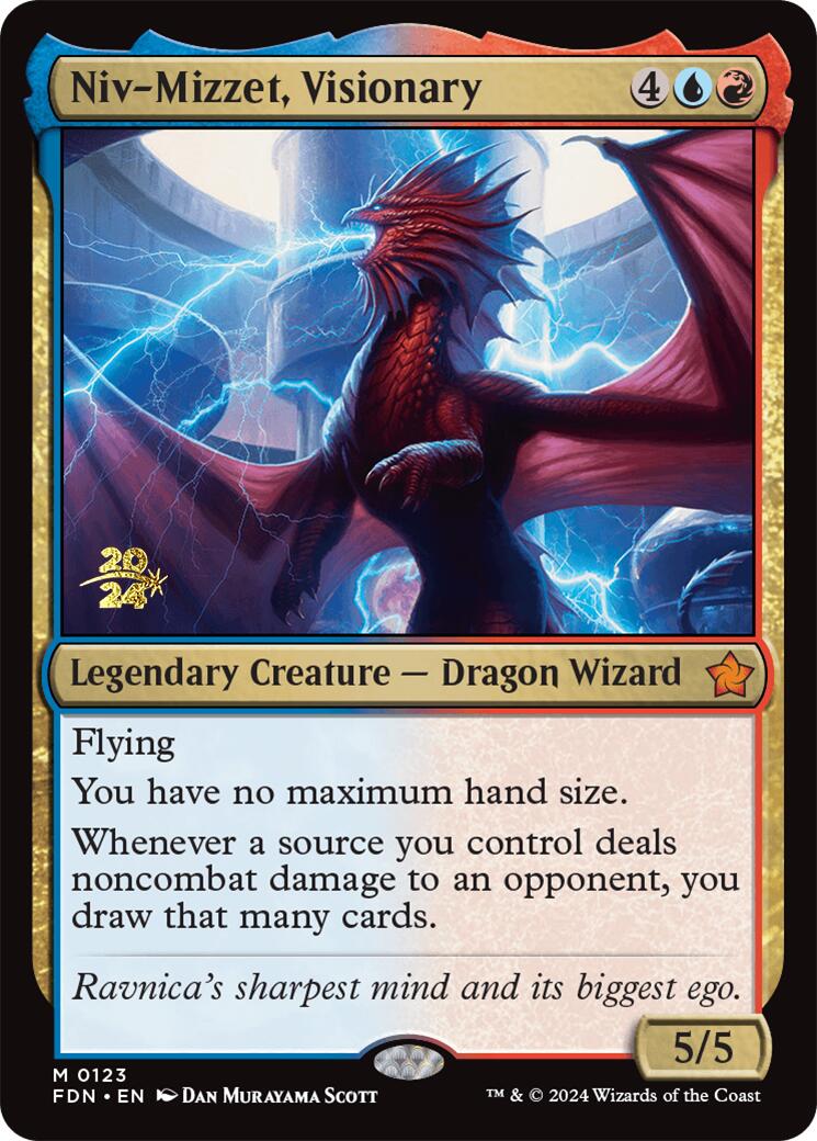 Niv-Mizzet, Visionary [Foundations Prerelease Promos] | Jack's On Queen