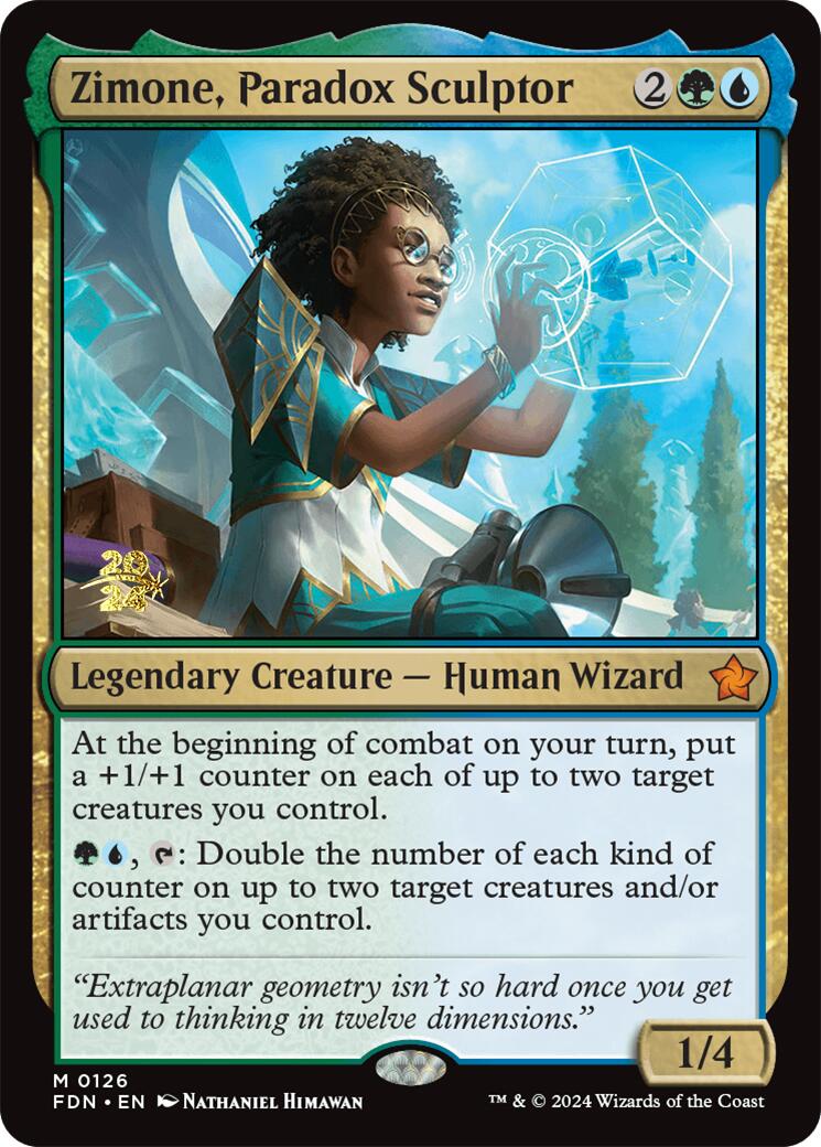 Zimone, Paradox Sculptor [Foundations Prerelease Promos] | Jack's On Queen