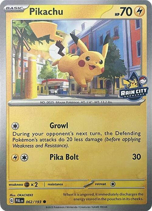 Pikachu (062/193) (Rain City Showcase) [Miscellaneous Cards] | Jack's On Queen