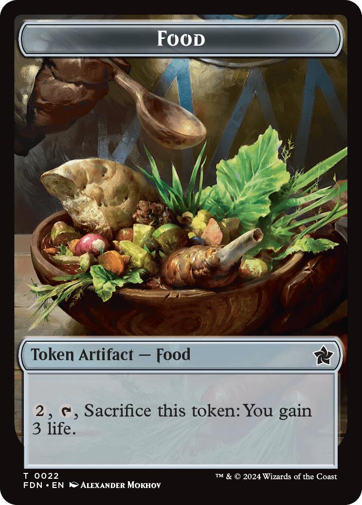 Food // Treasure Double-Sided Token [Foundations Tokens] | Jack's On Queen
