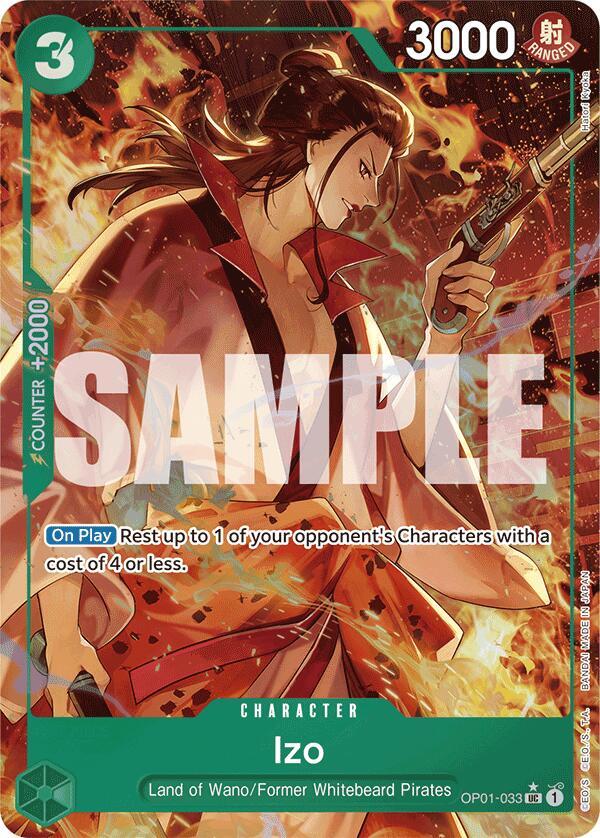 Izo (OP01-033) (Alternate Art) (OP01-033) [Premium Booster -The Best-] | Jack's On Queen