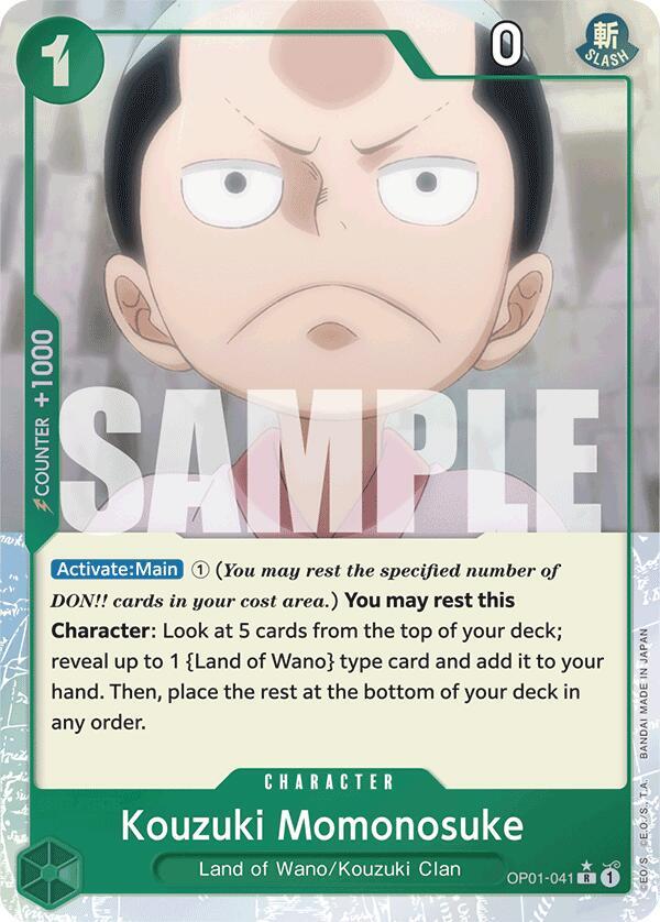 Kouzuki Momonosuke (Full Art) (OP01-041) [Premium Booster -The Best-] | Jack's On Queen