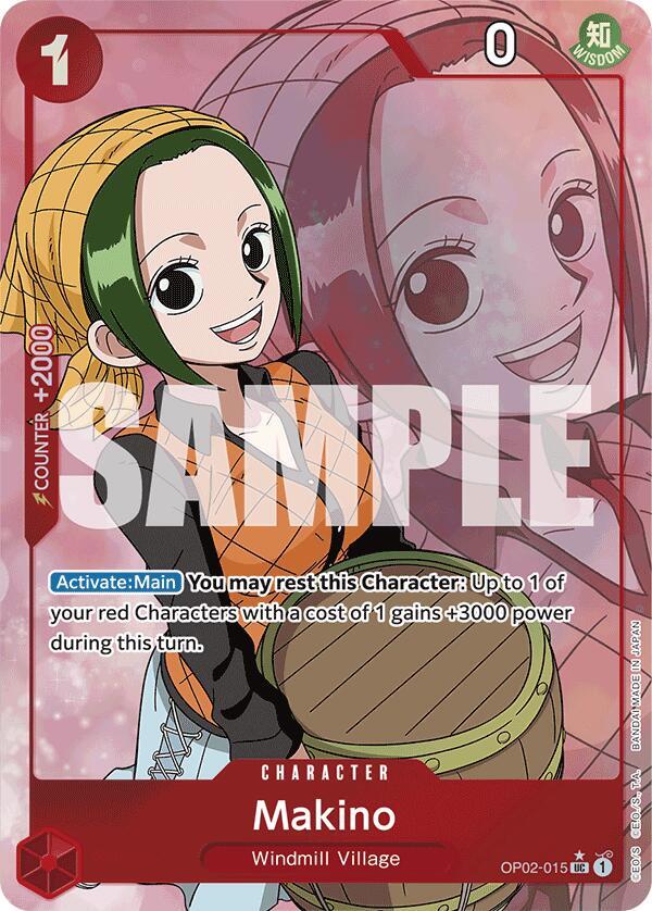 Makino (Full Art) (OP02-015) [Premium Booster -The Best-] | Jack's On Queen
