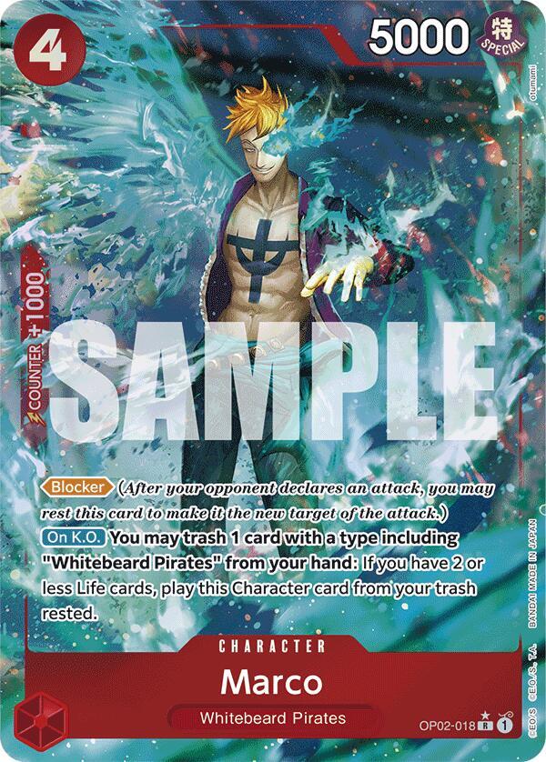Marco (Full Art) (OP02-018) [Premium Booster -The Best-] | Jack's On Queen
