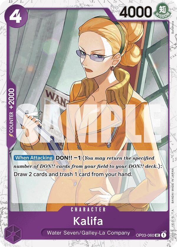 Kalifa (Jolly Roger Foil) (OP03-060) [Premium Booster -The Best-] | Jack's On Queen