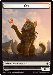 Spirit // Cat (0001) Doubled-Sided Token [Foundations Tokens] | Jack's On Queen