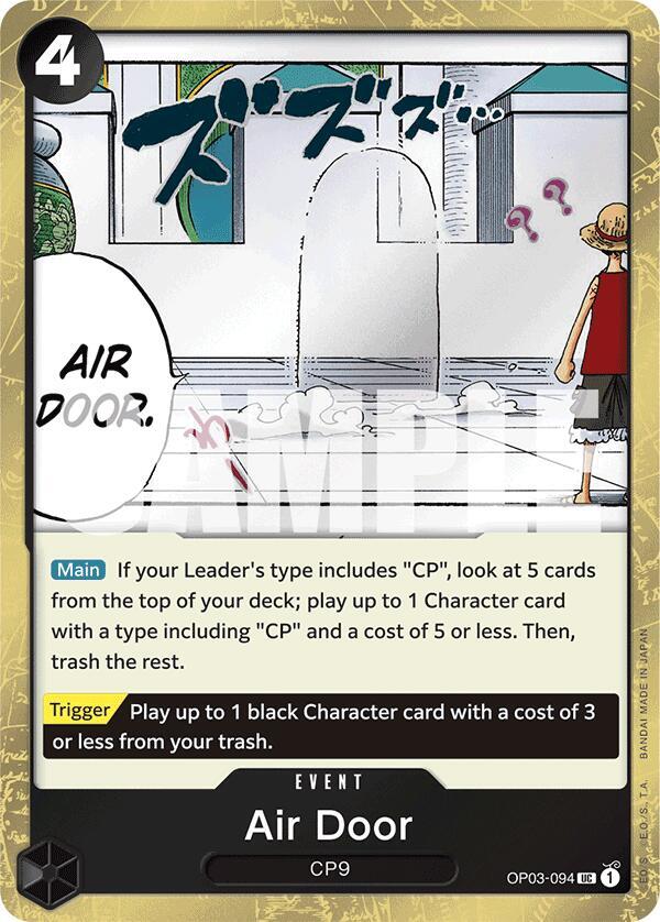 Air Door (Jolly Roger Foil) (OP03-094) [Premium Booster -The Best-] | Jack's On Queen