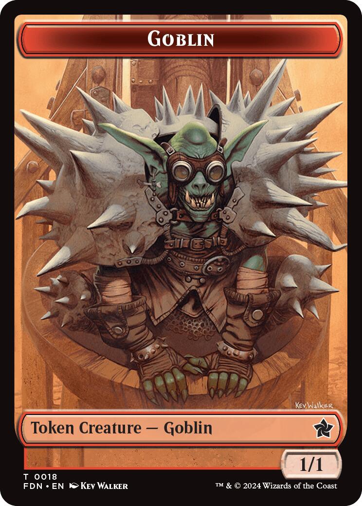 Drake // Goblin Doubled-Sided Token [Foundations Tokens] | Jack's On Queen