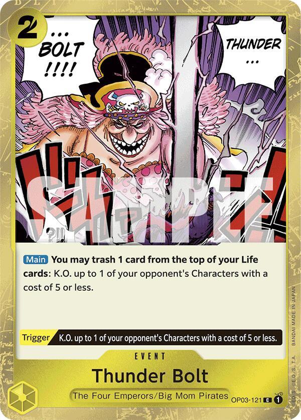 Thunder Bolt (Jolly Roger Foil) (OP03-121) [Premium Booster -The Best-] | Jack's On Queen