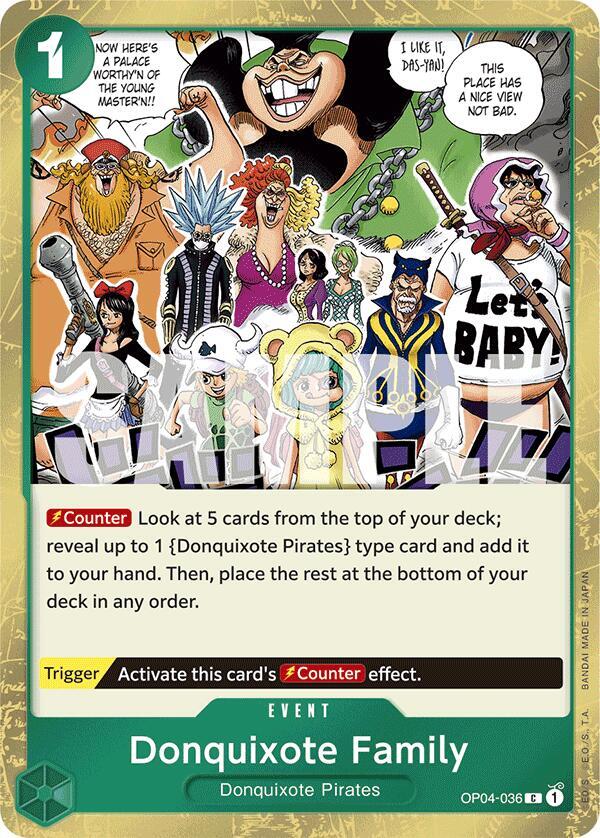 Donquixote Family (Jolly Roger Foil) (OP04-036) [Premium Booster -The Best-] | Jack's On Queen