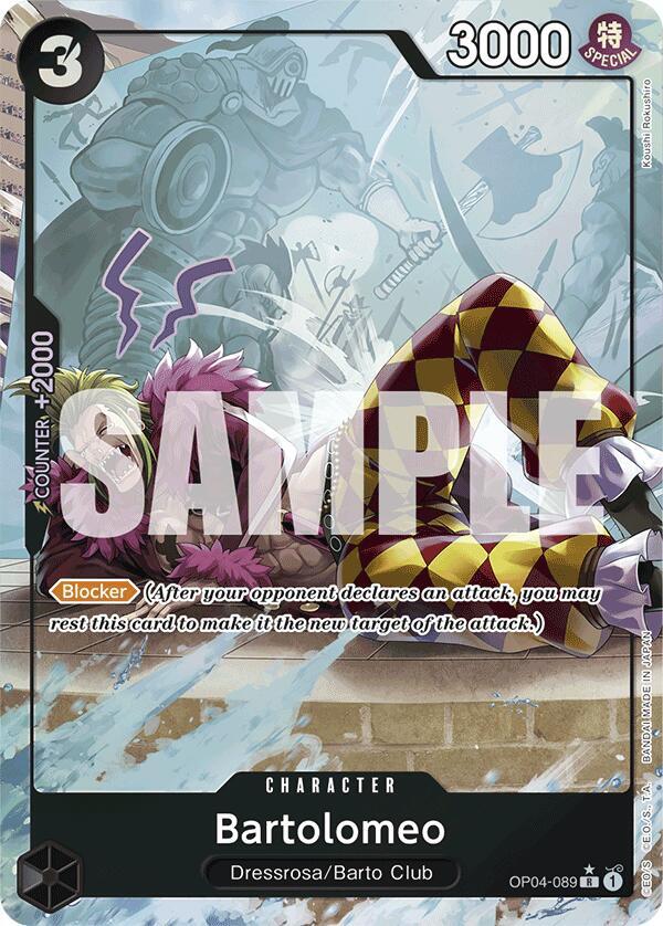 Bartolomeo (OP04-089) (Full Art) (OP04-089) [Premium Booster -The Best-] | Jack's On Queen