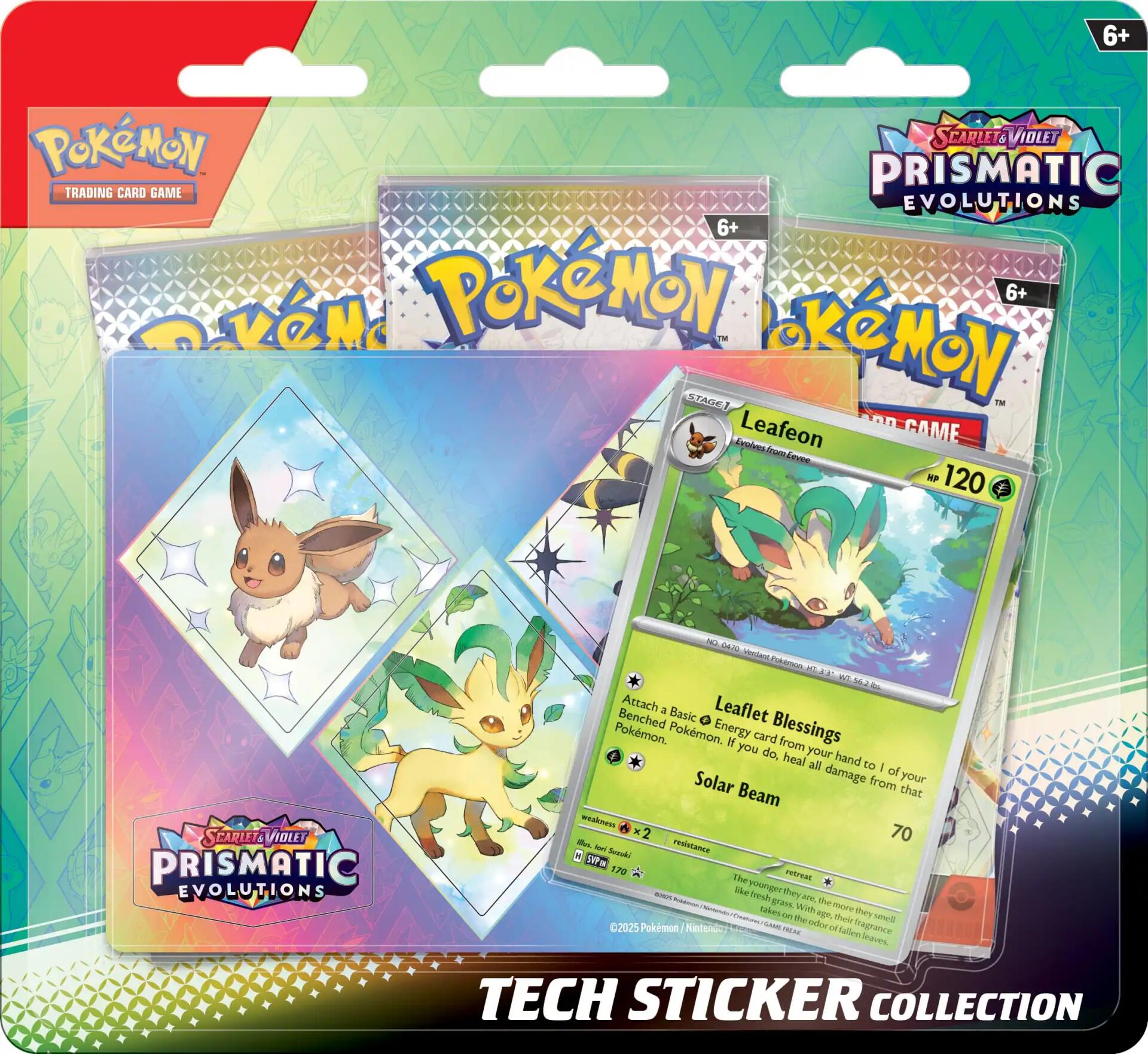 Scarlet & Violet: Prismatic Evolutions Tech Sticker Collection (Leafeon) | Jack's On Queen