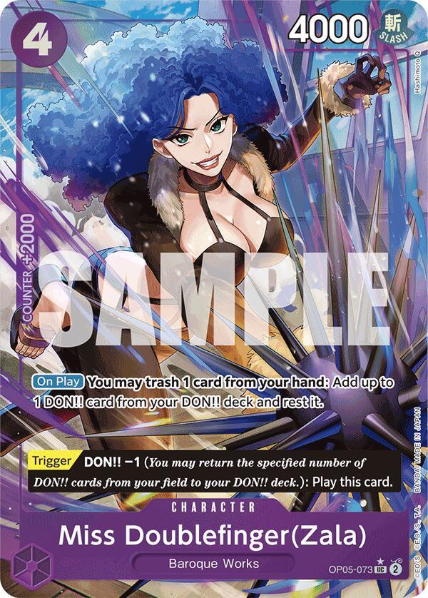 Miss Doublefinger(Zala) (Full Art) (OP05-073) [Premium Booster -The Best-] | Jack's On Queen