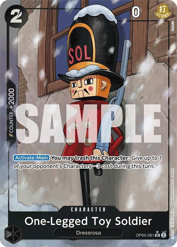 One-Legged Toy Soldier (Full Art) (OP05-081) [Premium Booster -The Best-] | Jack's On Queen