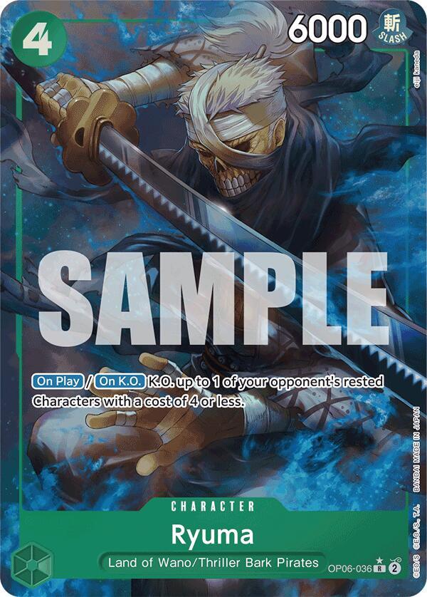 Ryuma (Full Art) (OP06-036) [Premium Booster -The Best-] | Jack's On Queen