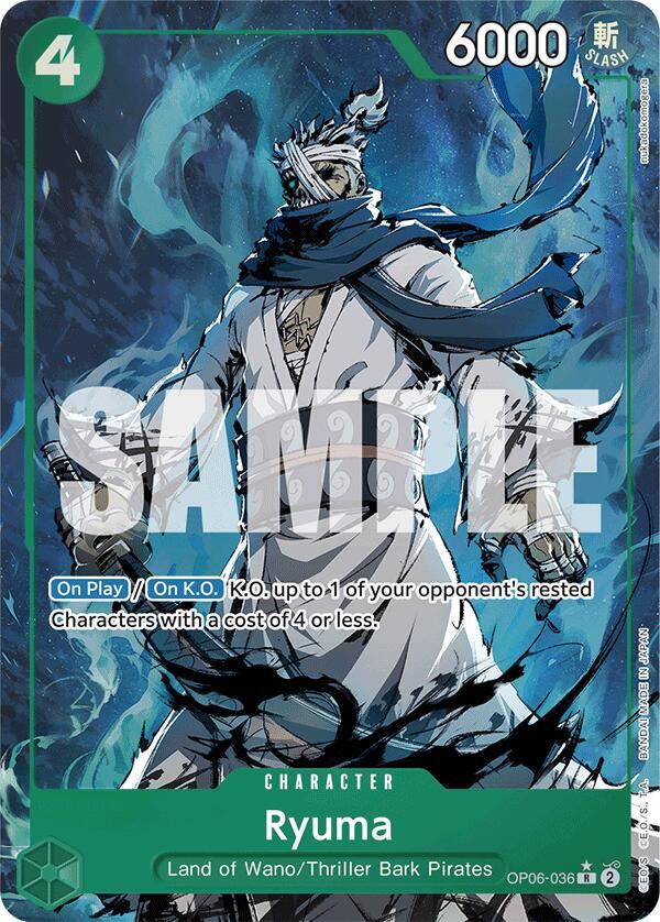 Ryuma (Alternate Art) (OP06-036) [Premium Booster -The Best-] | Jack's On Queen