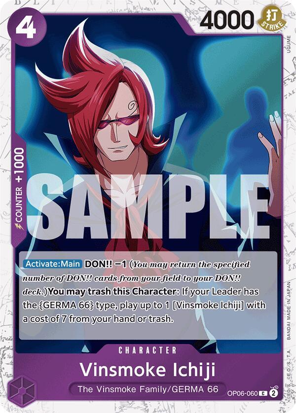 Vinsmoke Ichiji (OP06-060) (Jolly Roger Foil) (OP06-060) [Premium Booster -The Best-] | Jack's On Queen