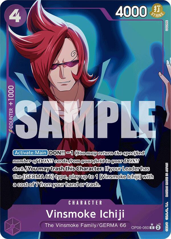 Vinsmoke Ichiji (OP06-060) (Full Art) (OP06-060) [Premium Booster -The Best-] | Jack's On Queen