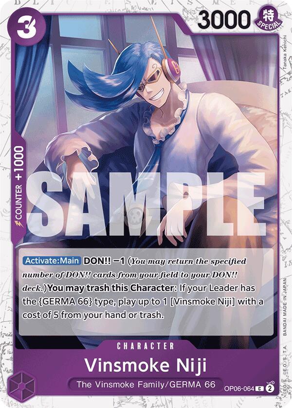Vinsmoke Niji (OP06-064) (Jolly Roger Foil) (OP06-064) [Premium Booster -The Best-] | Jack's On Queen