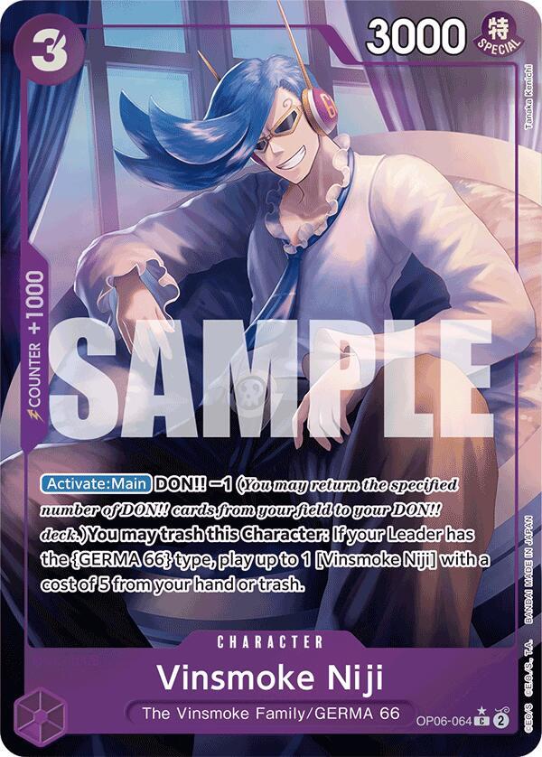 Vinsmoke Niji (OP06-064) (Full Art) (OP06-064) [Premium Booster -The Best-] | Jack's On Queen