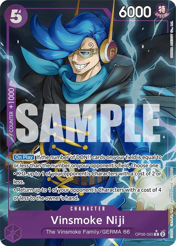 Vinsmoke Niji (OP06-065) (Alternate Art) (OP06-065) [Premium Booster -The Best-] | Jack's On Queen