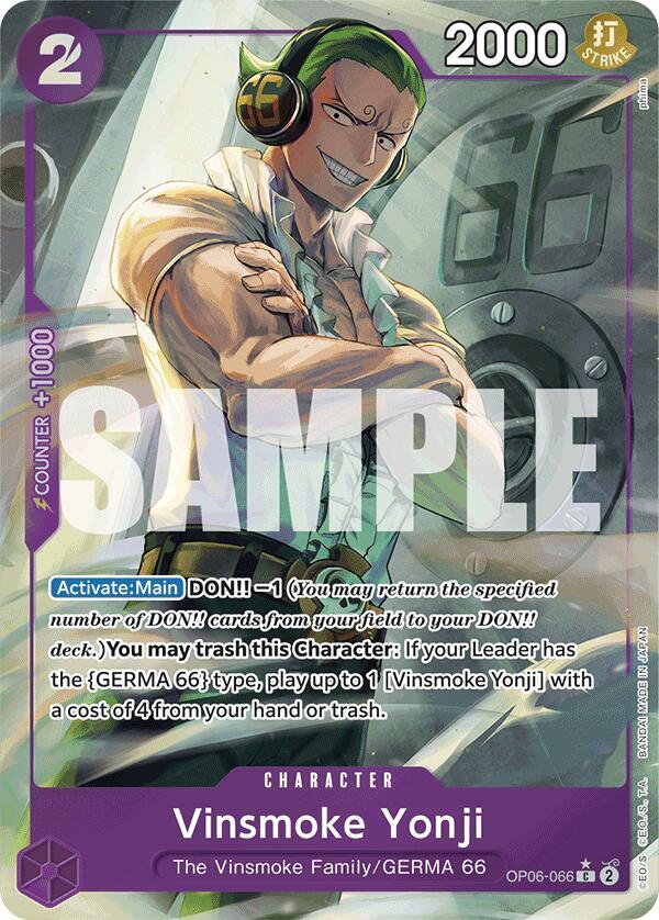 Vinsmoke Yonji (OP06-066) (Full Art) (OP06-066) [Premium Booster -The Best-] | Jack's On Queen