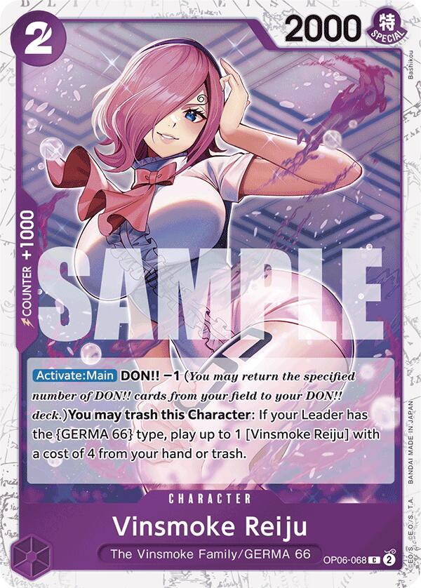 Vinsmoke Reiju (OP06-068) (Jolly Roger Foil) (OP06-068) [Premium Booster -The Best-] | Jack's On Queen