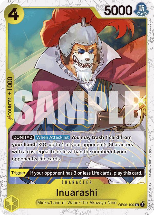 Inuarashi (Jolly Roger Foil) (OP06-100) [Premium Booster -The Best-] | Jack's On Queen