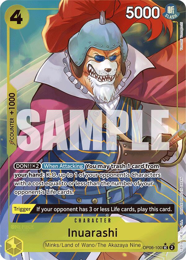 Inuarashi (Full Art) (OP06-100) [Premium Booster -The Best-] | Jack's On Queen