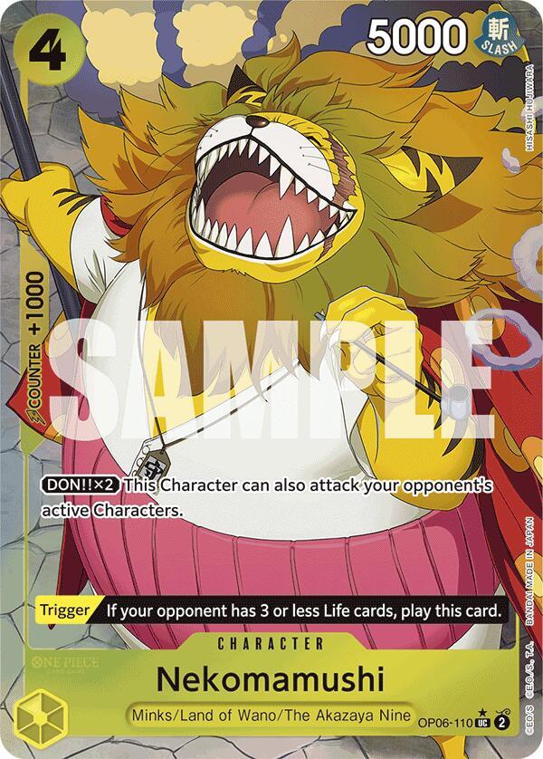 Nekomamushi (Full Art) (OP06-110) [Premium Booster -The Best-] | Jack's On Queen