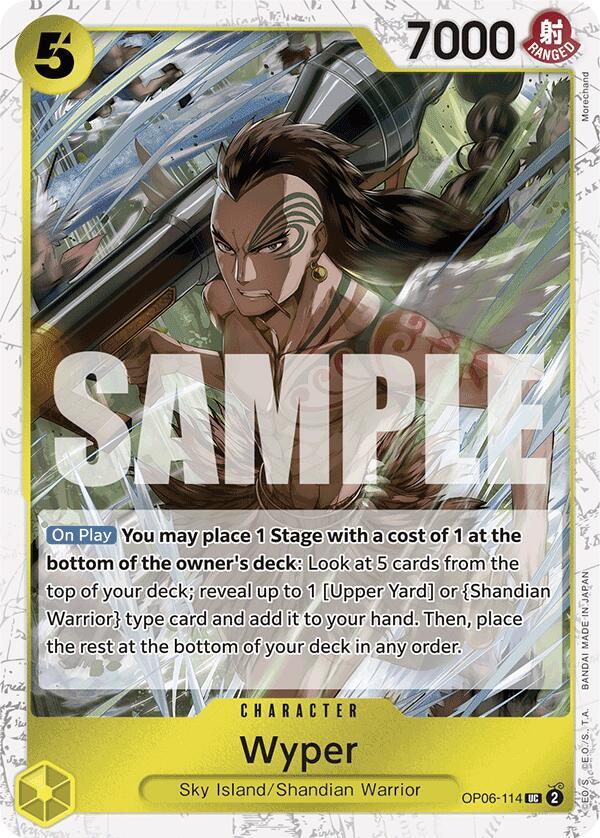 Wyper (Jolly Roger Foil) (OP06-114) [Premium Booster -The Best-] | Jack's On Queen