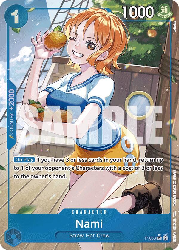 Nami (P-053) (Full Art) (P-053) [Premium Booster -The Best-] | Jack's On Queen