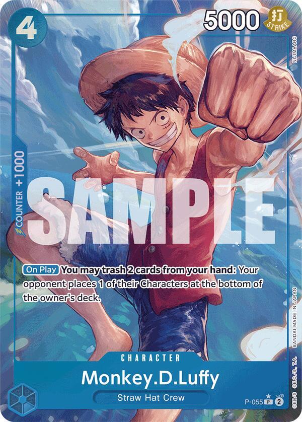Monkey.D.Luffy (P-055) (Full Art) (P-055) [Premium Booster -The Best-] | Jack's On Queen