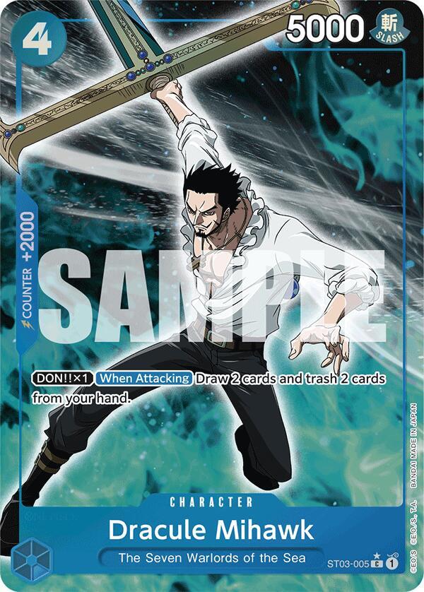 Dracule Mihawk (ST03-005) (Full Art) (ST03-005) [Premium Booster -The Best-] | Jack's On Queen