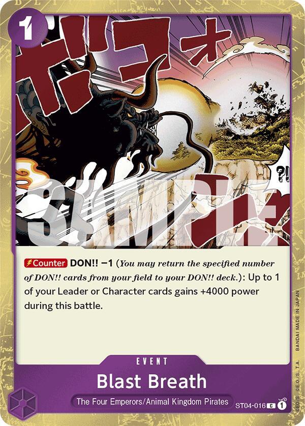 Blast Breath (Jolly Roger Foil) (ST04-016) [Premium Booster -The Best-] | Jack's On Queen