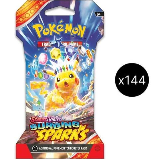 Scarlet & Violet: Surging Sparks Sleeved Booster Pack Case | Jack's On Queen