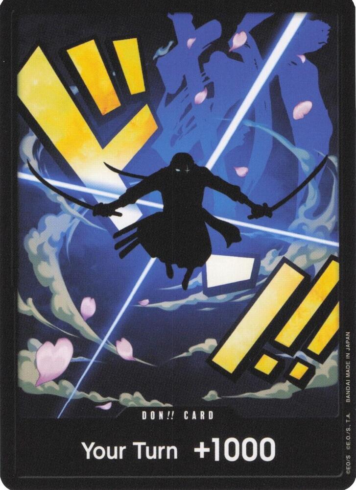 DON!! Card (Zoro) [Premium Booster -The Best-] | Jack's On Queen