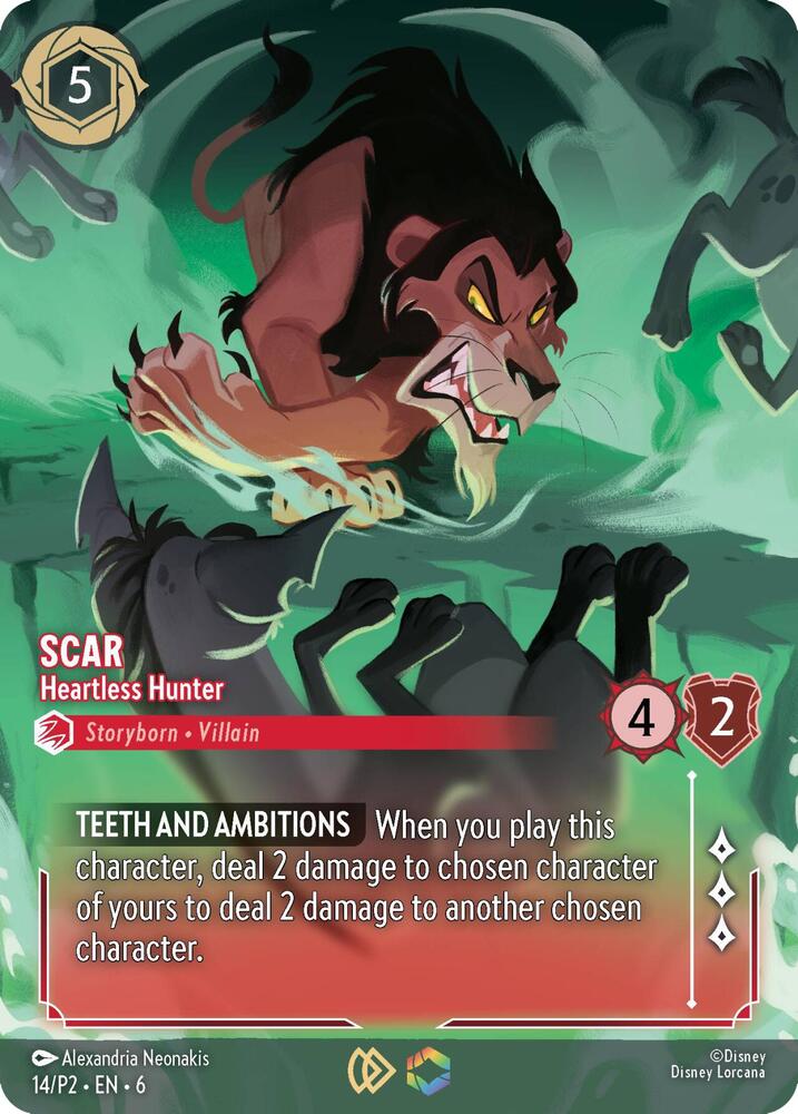 Scar - Heartless Hunter (Store Championship) (14) [Disney Lorcana Promo Cards] | Jack's On Queen