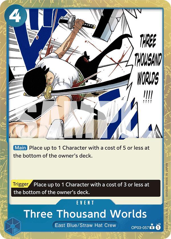 Three Thousand Worlds (Textured Foil) (OP03-057) [Premium Booster -The Best-] | Jack's On Queen