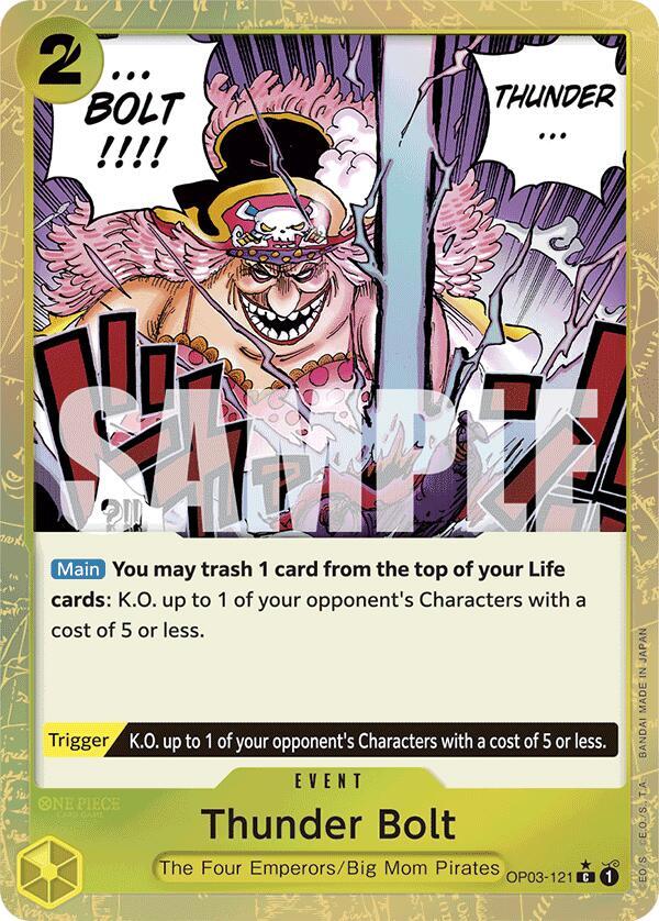 Thunder Bolt (Textured Foil) (OP03-121) [Premium Booster -The Best-] | Jack's On Queen