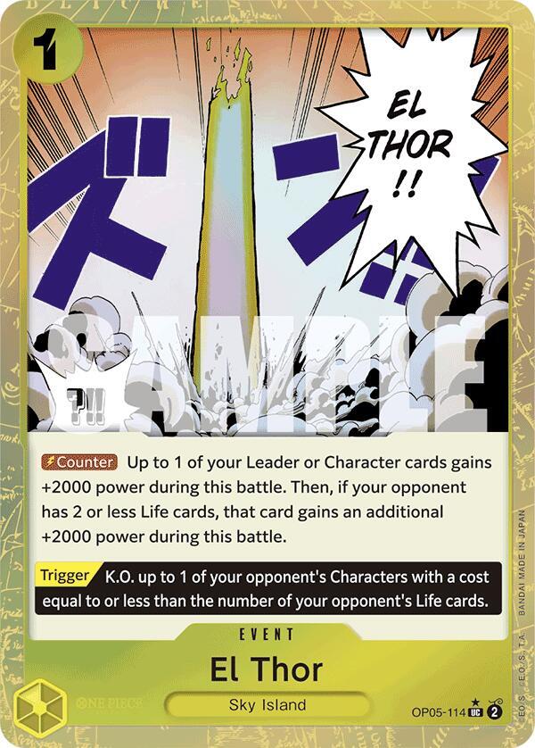 El Thor (Textured Foil) (OP05-114) [Premium Booster -The Best-] | Jack's On Queen